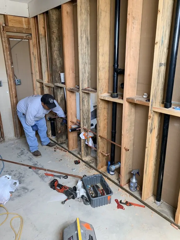 Commercial rough-in plumbing for Trenchless Sewer Repair in Waco